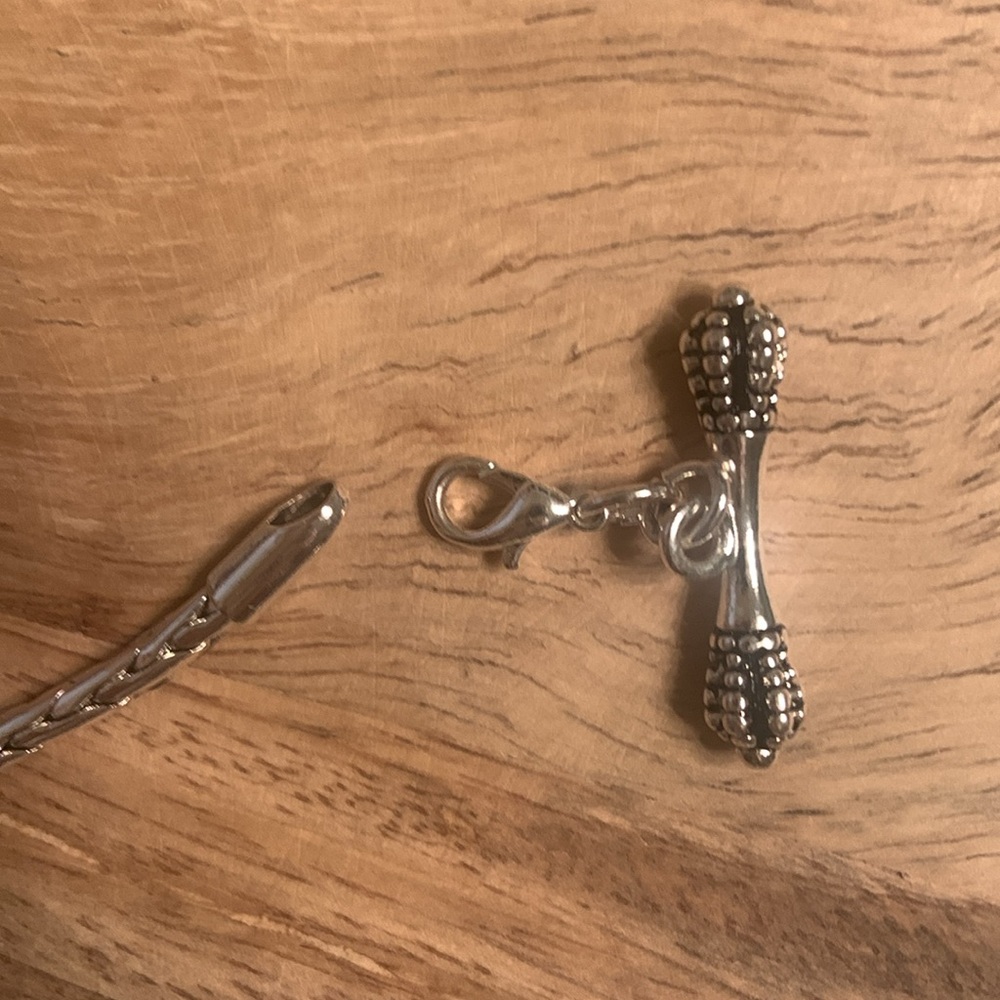 NWOT DaVinci Silver Charm Bracelet with Four Charms - Picture 9 of 14